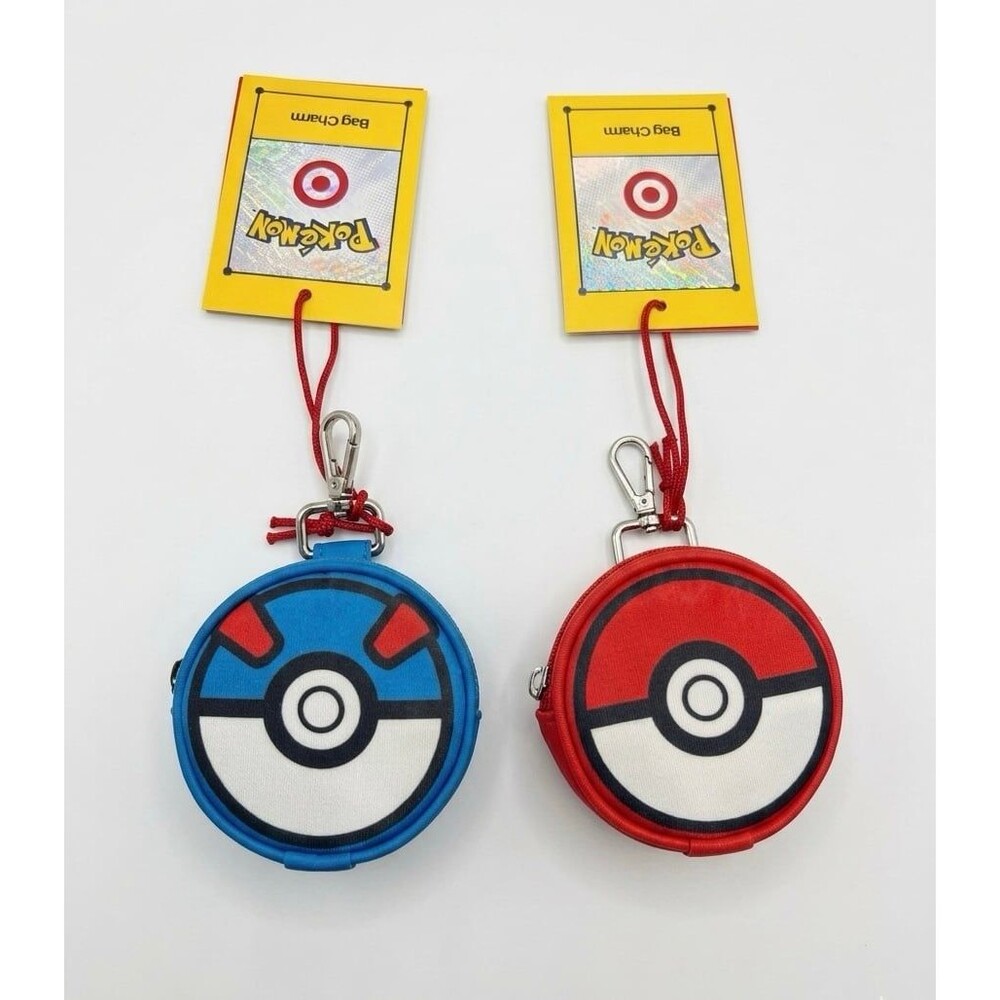 Poké Ball and Great Ball Bag Charm Pokémon x Target 2 pack